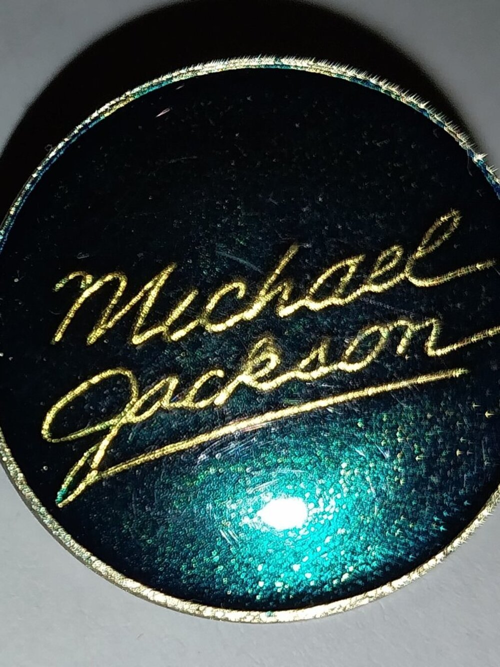Vintage Michael Jackson Enamel Pin